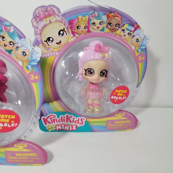 3 Kindi Kids Minis Lippy Lulu, Rainbow Kate, and Pirouetta Sealed Toys New - Picture 4 of 6